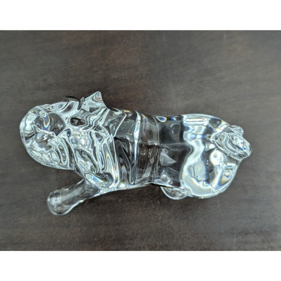 Baccarat Crystal Mops Hund Carlin Pug Dog Puppy Figurine Paperweight France - Picture 8 of 13